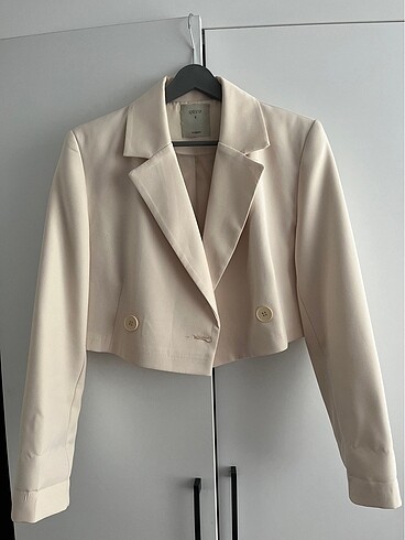Quzu Quzu blazer taş rengi