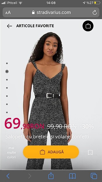 Stradivarius Stradivarius Siyah Askılı Tulum