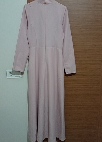 Diğer Toz Pembe Sade Elbise