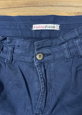 Lacivert Denim Mini Etek - Görsel 3