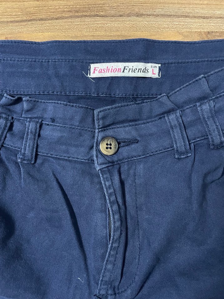 Lacivert Denim Mini Etek - Görsel 3
