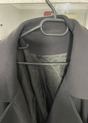 Düğmeli antrasit  Kaban - Görsel 3