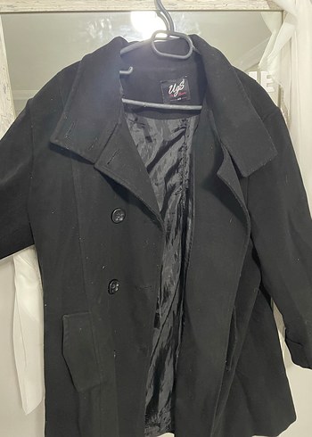 Siyah Düğmeli Midi Kaban - Görsel 3