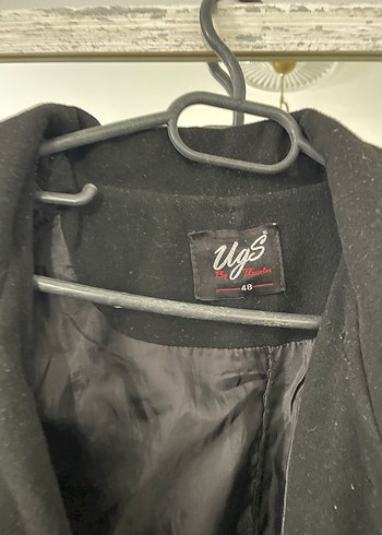 Siyah Düğmeli Midi Kaban - Görsel 6