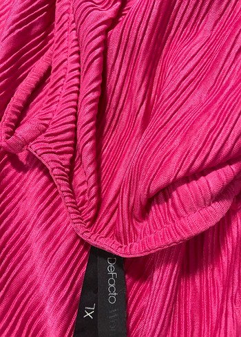 Pembe Pilili Bohem Kadın Bluz - Görsel 2