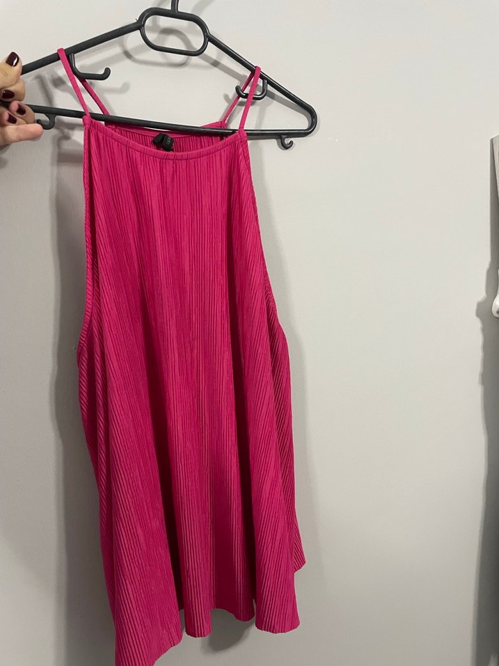 Pembe Pilili Bohem Kadın Bluz - Görsel 4