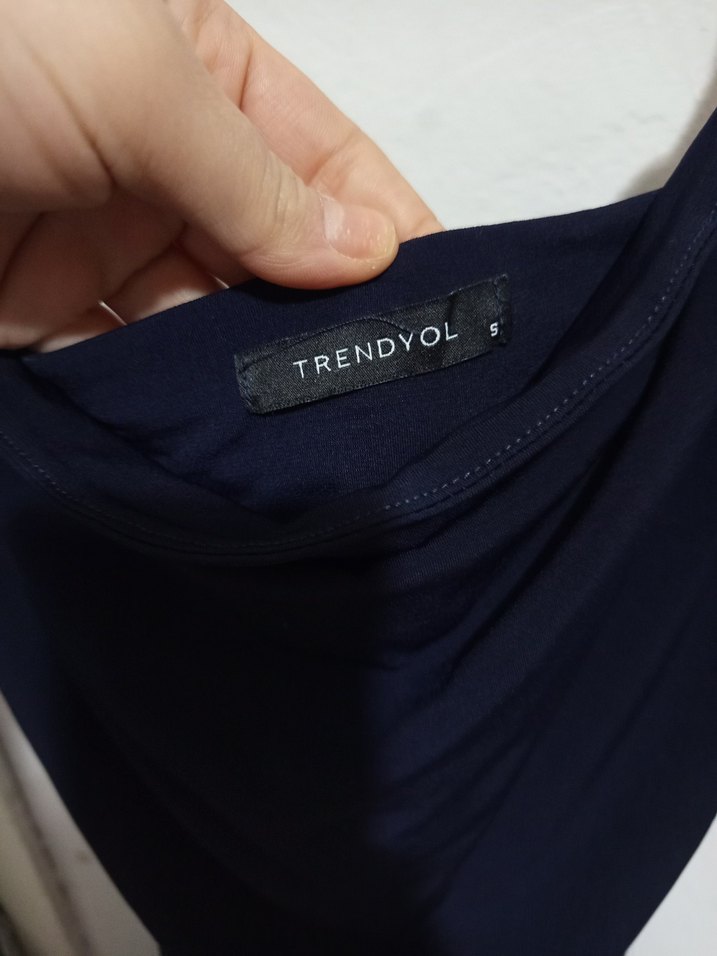 Kadın Lacivert Mini Drapeli Elbise - Görsel 3