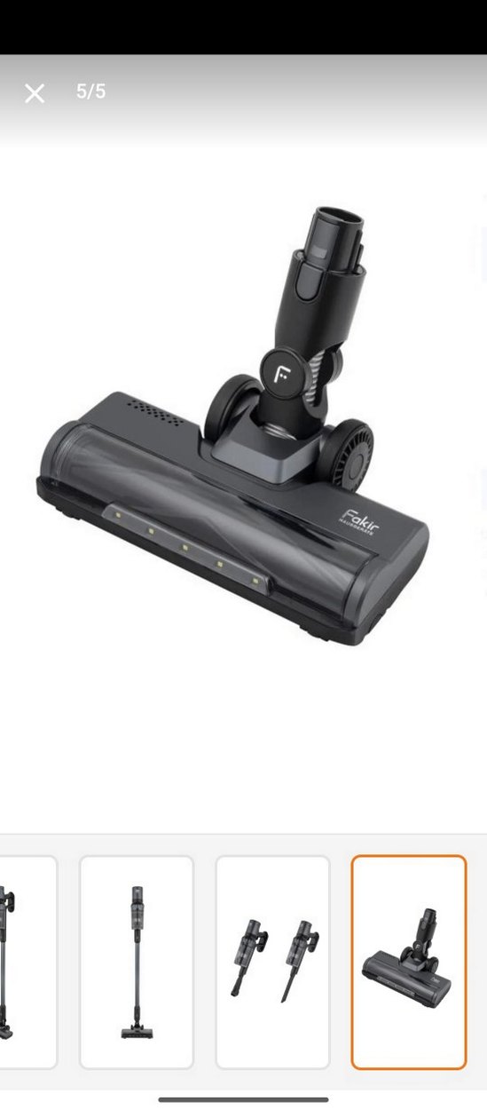 FAKİR Siyah Kablosuz Elektrikli Süpürge - Görsel 4