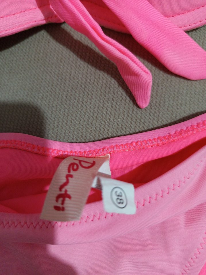 Pembe İpli Kadın Bikini Takımı - Görsel 2