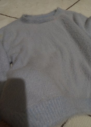 su mavisi Peluş Kadın Kazak - Görsel 2