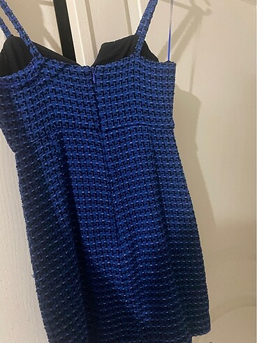 xs Beden lacivert Renk Zara mavi mini elbise