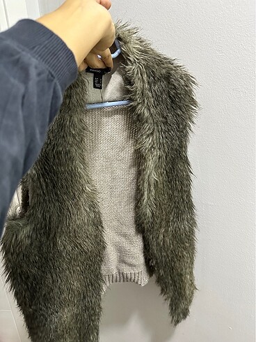 mango kürklü yelek - Görsel 2