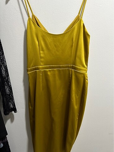 Davet gece elbisesi saten yılbaşı - Görsel 6