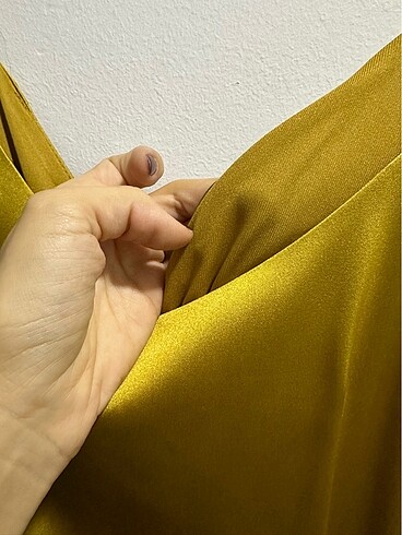 Davet gece elbisesi saten yılbaşı - Görsel 7