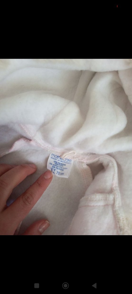 Kürklü Kapüşonlu Pembe Bebek Tulumu - Görsel 3