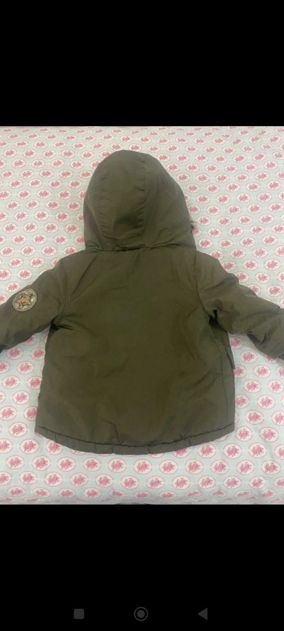 Kahverengi Kamuflaj Kürklü Erkek Çocuk Mont - Görsel 2