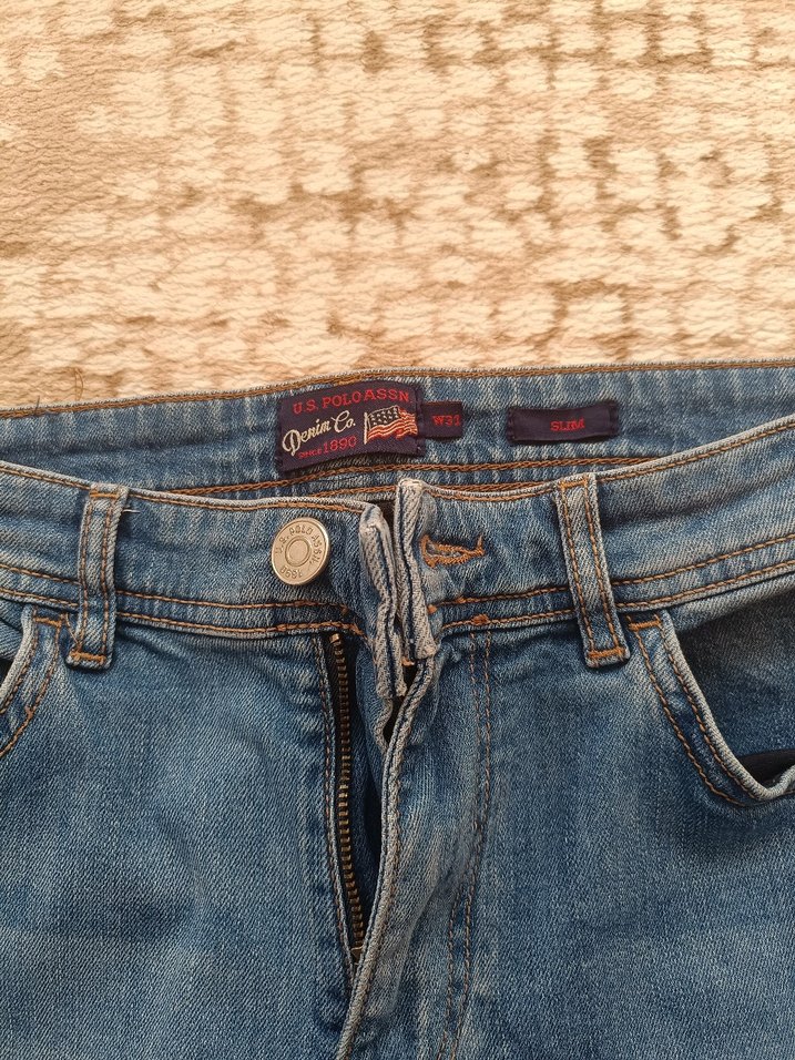 Gri Mavi Erkek Denim Pantolon - Görsel 3