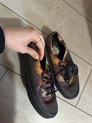 Vans vans skateboard ayakkabı vintage dark floral