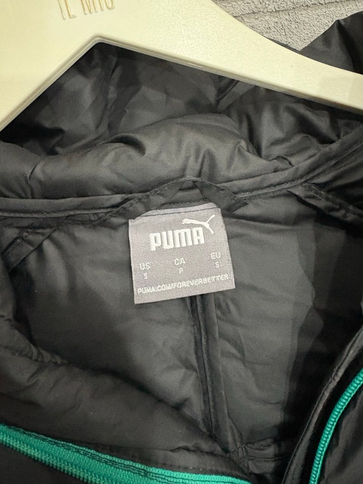 Erkek  Siyah Kapüşonlu Fermuarlı Mont puma orjinal - Görsel 4