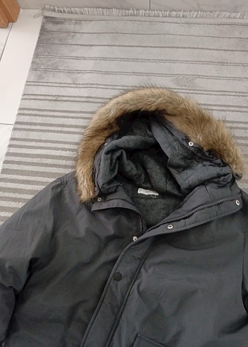 Gri Normcore Erkek kürklü mont MANGO - Görsel 3