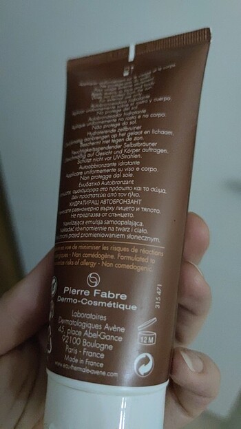 Avene Avene bronzlaştırıcı krem
