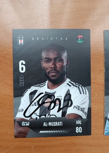 Beden siyah Renk Beşiktaş İmzalı Kart