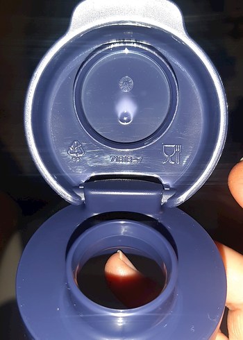 Tupperware orjinal lacivert renk suluk 1litre - Görsel 3