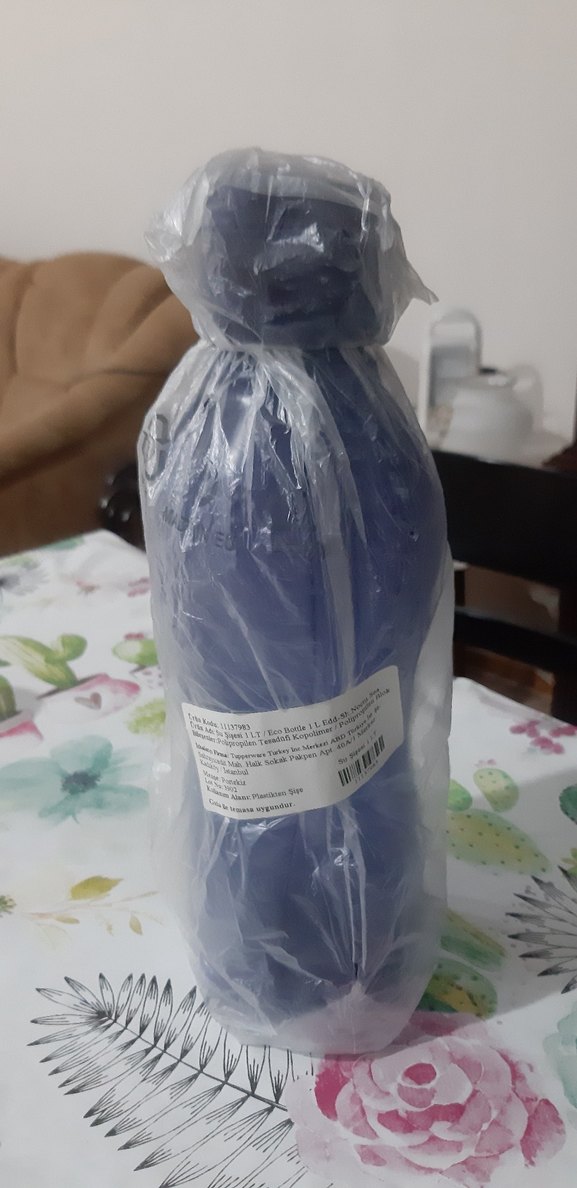 Tupperware orjinal lacivert renk suluk 1litre - Görsel 2