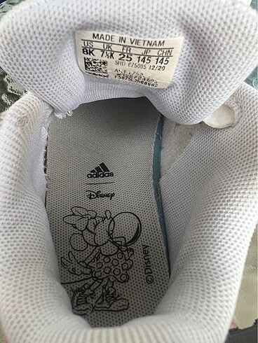 25 Beden Adidas Minnie Çocuk Spor Ayakkabı