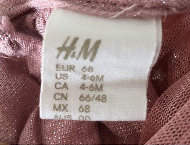 3-6 Ay Beden H&M Bebek Elbise