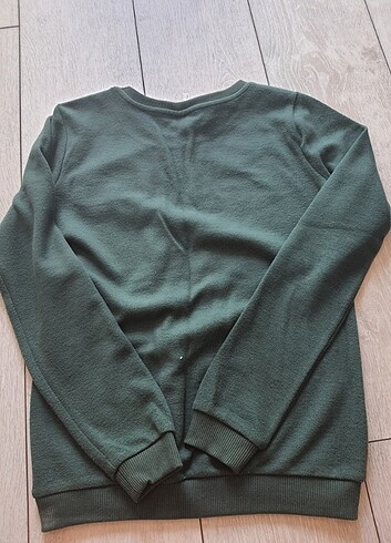 Koyu yeşil sweatshirt