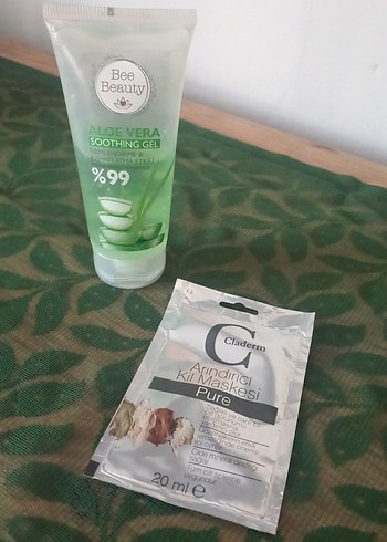 Bee Beauty Aloe Vera Yatıştırıcı Jel ve arındırıcı kil maskesi - Görsel 6