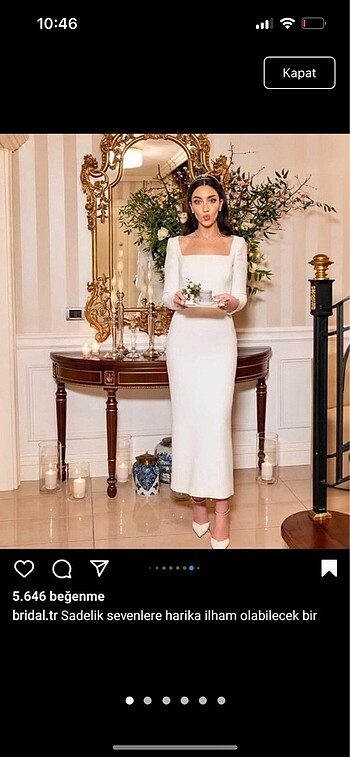 Beyaz nikah, nişan elbisesi