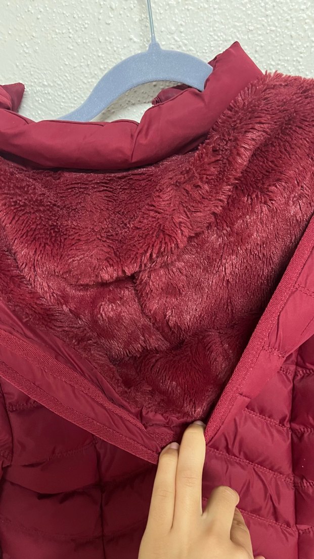 Mudo Collection Bordo Kapüşonlu Şişme Mont — görsel 5/7