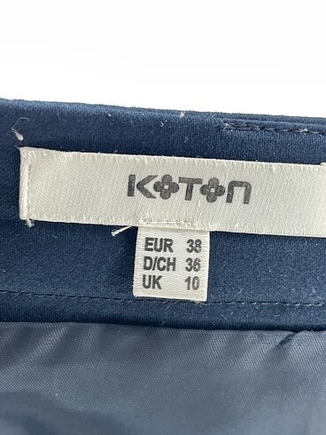 38 Beden lacivert Renk Koton Midi Etek %70 İndirimli.