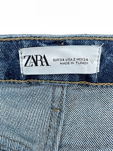 34 Beden mavi Renk Zara Jean / Kot %70 İndirimli.