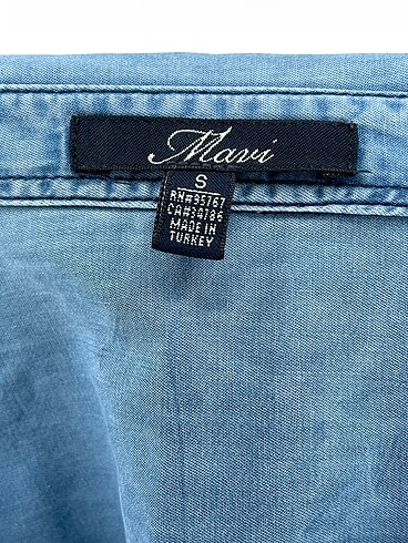 s Beden çeşitli Renk Mavi Jeans Gömlek %70 İndirimli.