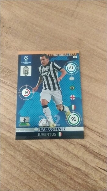 Carlos Tevez 2014/15 International Star Şampiyonlar Ligi Kartı