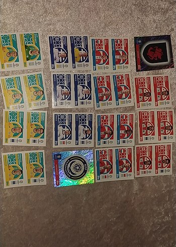 Gürcistan, Yunanistan, Kazakistan Euro 2024 Sticker lot - Görsel 2