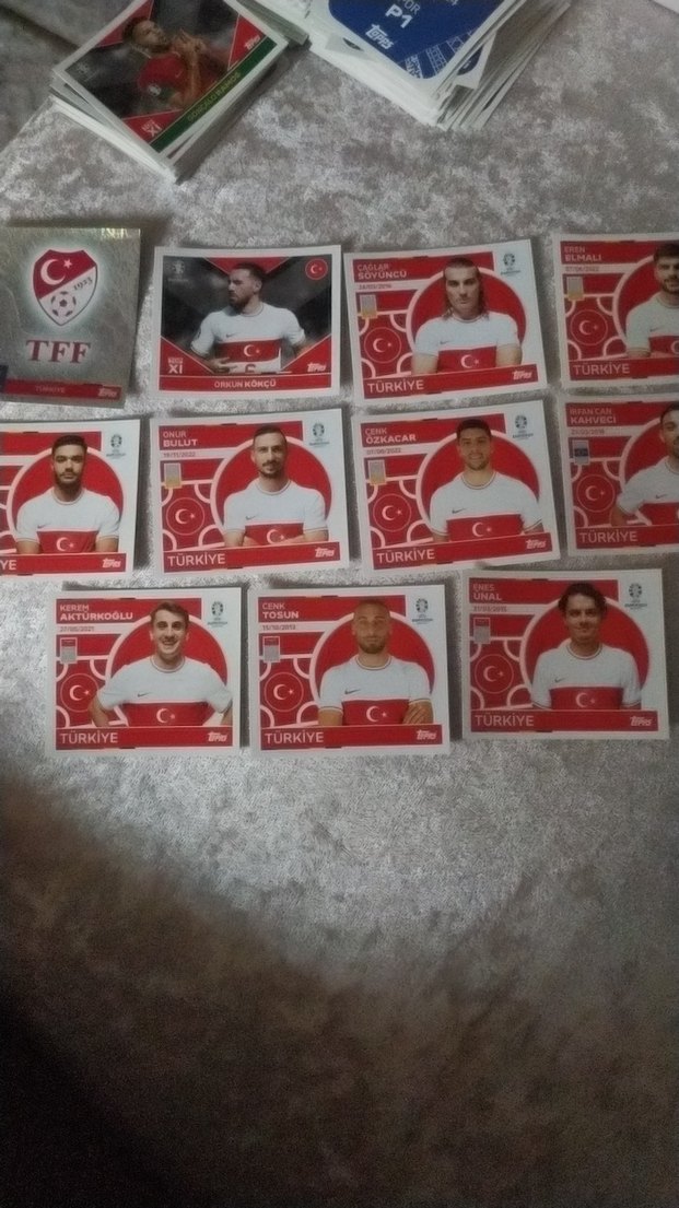 Türkiye Euro 2024 Sticker lot - Görsel 2