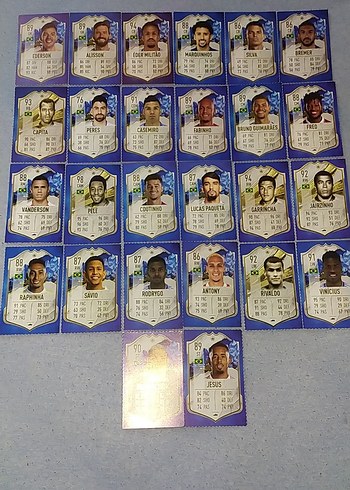 Brezilya FIFA Futbolcu kartları - Görsel 2