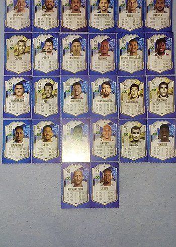 Brezilya FIFA Futbolcu kartları - Görsel 3