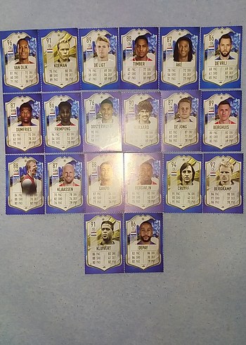 Hollanda FIFA Futbolcu kartları - Görsel 3