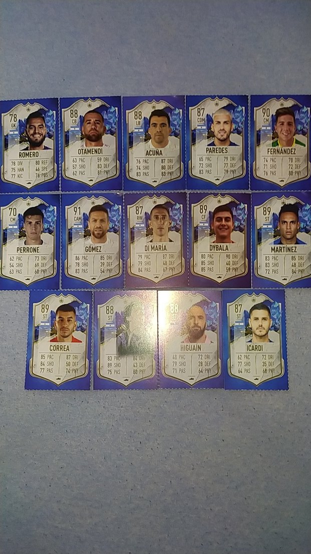 Arjantin FIFA Futbolcu Kartları - Görsel 2