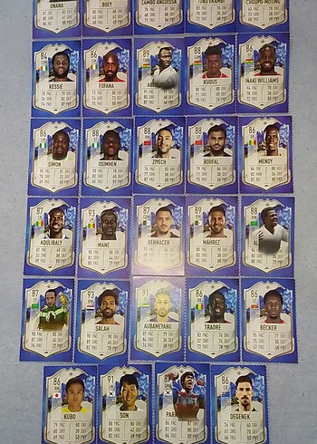 FIFA Futbolcu Kartları Afrika ve Asya karışık - Görsel 2