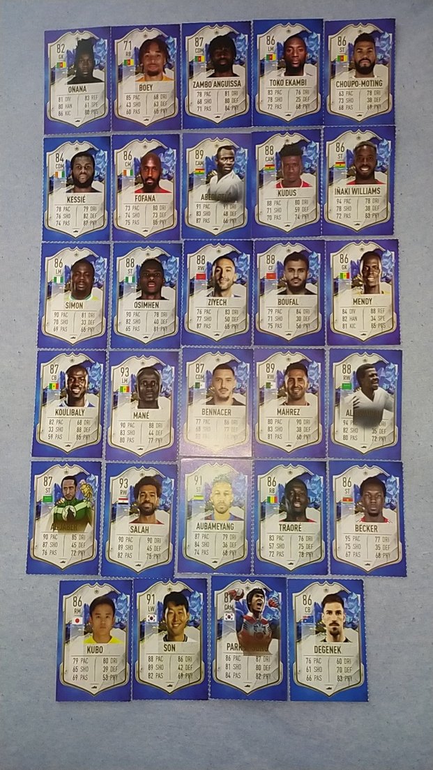 FIFA Futbolcu Kartları Afrika ve Asya karışık - Görsel 2