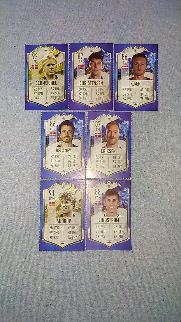 Danimarka FIFA Futbolcu kartları - Görsel 2