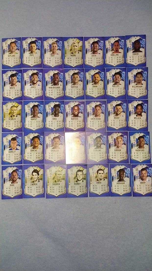 İngiltere FIFA Futbolcu Kartları - Görsel 2