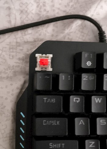 Rampage Siyah Tek El Mekanik Klavye - Görsel 2