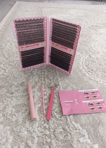 Pembe Pastel Takma Kirpik Seti